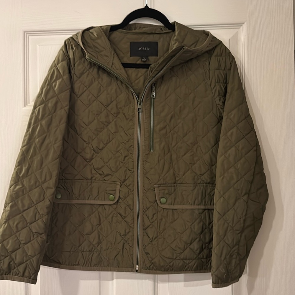 JCrew Field Jacket Small Olive Green